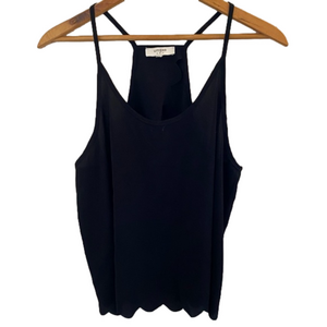 Umgee Scalloped Halter Tank Top